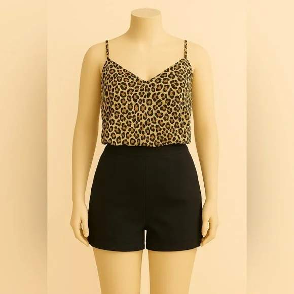 Chic Leopard Print Cami Top - Picture 1 of 5